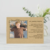 確認写カジュアル真招待状 招待状 (スタンド正面)