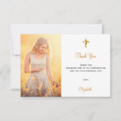 確認写真クロスサンキューカード 招待状 (正面)