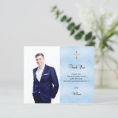 確認写真ボーイブルーバジェットサンキューカード (スタンド正面)