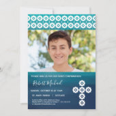 確認写真招待状 - 男の子のオーダーメイドカード 招待状 (正面)