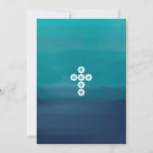 確認写真招待状 - 男の子のオーダーメイドカード 招待状 (裏面)