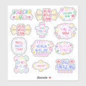 確認前向きカスタムカットビニール シール (シート)