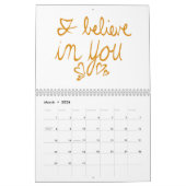 確認前向きカレンダー カレンダー (3月 2026)