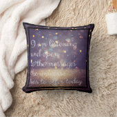 確認前向きグリッター紫/金ゴールド クッション (ブランケット)