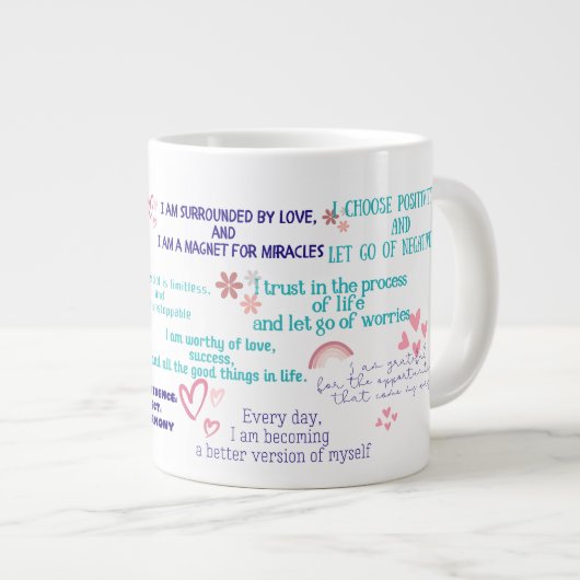 確認前向きコーヒーマグ ジャンボコーヒーマグカップ (正面右)