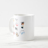 確認前向きコーヒーマグ – ステイ前向き コーヒーマグカップ (正面左)