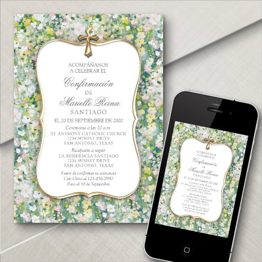 確認女子招待状 招待状