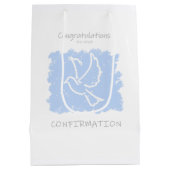 確認媒体抱き枕 – 青 ミディアムペーパーバッグ (裏面)