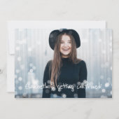 確認招待状カスタムフォトフェアリーライト 招待状 (正面)