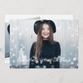 確認招待状カスタムフォトフェアリーライト 招待状 (正面/裏面)