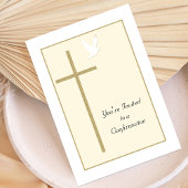 確認招待状クロスアンド鳩 招待状