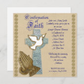 確認招待状ケルト十字 招待状 (正面/裏面)