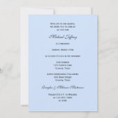 確認招待状ドーブアンドクロスオンブルー招待状 招待状 (裏面)