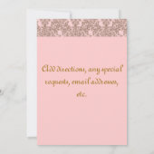 確認招待状ピンクダマスク 招待状 (裏面)