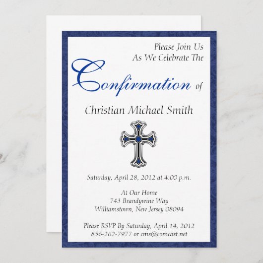 確認招待状 招待状 (正面/裏面)