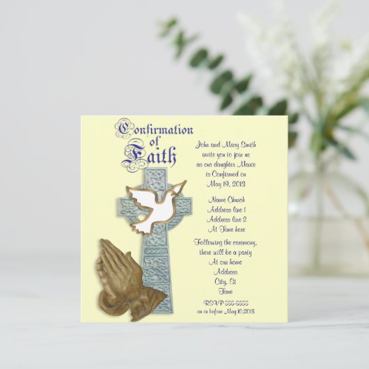 確認招待状 招待状 (スタンド正面)