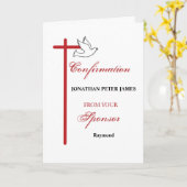 確認時のスポンサーから名前をカスタムするクロス カード (黄色い花)