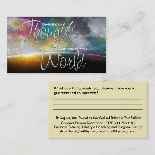 確認書 名刺 (正面/裏面)