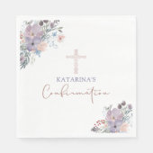 確認水彩ワイルドフラワークロス スタンダードランチョンナプキン (正面)