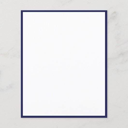 確認海軍の青い白い予算招待状 チラシ (裏面)