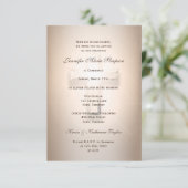 確認淡い色のバラクロス 招待状 (スタンド正面)