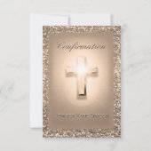 確認淡い色のバラクロス 招待状 (裏面)