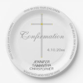 確認用シルバークロストリプレット名 ペーパープレート (正面)