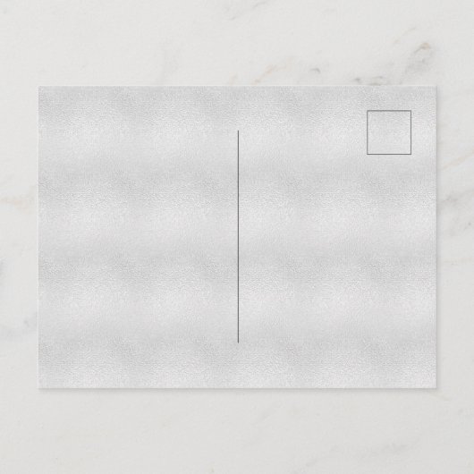 確認用シルバーピンクグリッタークロススクリプト インビテーションポストカード (裏面)