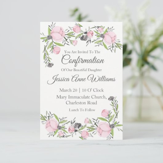 確認用水彩 招待状 (スタンド正面)