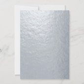 確認用 ヴィンテージ風 シルバー メタリック クロス 招待状 (裏面)