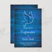 確認聖霊デザインオンブルーウッド 招待状 (正面/裏面)