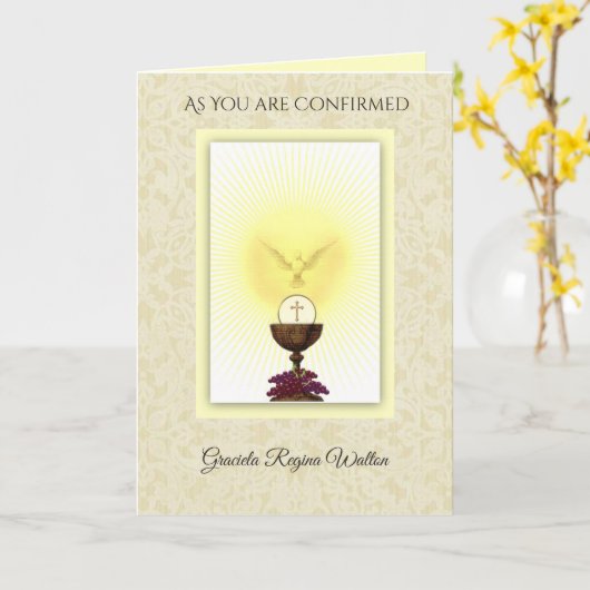 確認聖霊祈りの言葉 カード (黄色い花)