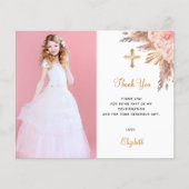 確認赤面パンパスフォトサンキューカード (正面)