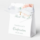 確認赤面ピンクローズフローラ女の感謝してい子あなた フェイバーボックス (正面サイド)