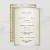 確認金ゴールドステンドグラス 招待状 (正面/裏面)