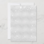 確認銀バラ金ゴールド赤面きらめき 招待状 (裏面)