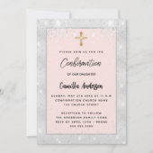 確認銀バラ金ゴールド赤面高級 招待状 (正面)