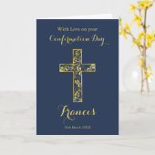 確認青金ゴールドクロスボーイズ名 カード (黄色い花)