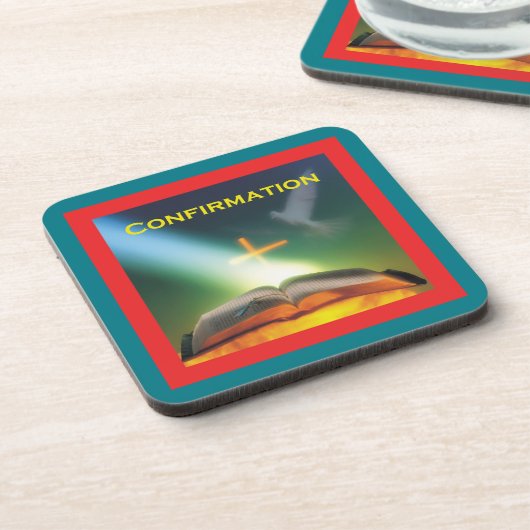 確認鳩、バイブル、クロス コースター (左側)