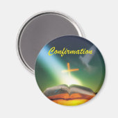 確認鳩、バイブル、クロス マグネット (正面/裏面)