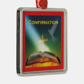 確認鳩、バイブル、クロス メタルオーナメント (右)