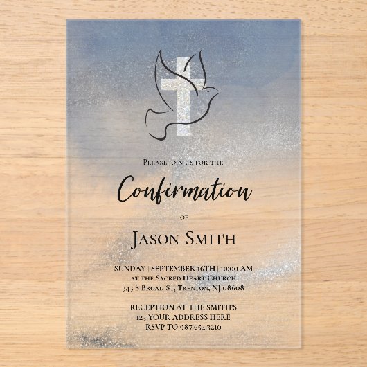 確認 アクリル招待状 (正面)