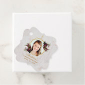 確認 ガール フォト ワインレッド 牡丹 ゴールド フェイバータグ (インサイチュ)