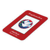 確認、ハトカラフルブ、垂直ギフトアイテム マグネット (左側)