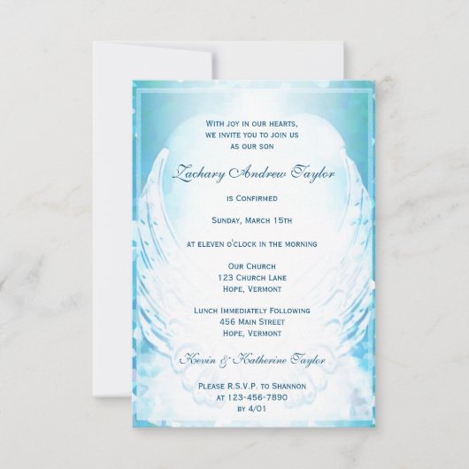 確認 招待状 (正面)