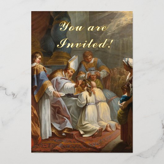 確認 箔招待状 (正面)