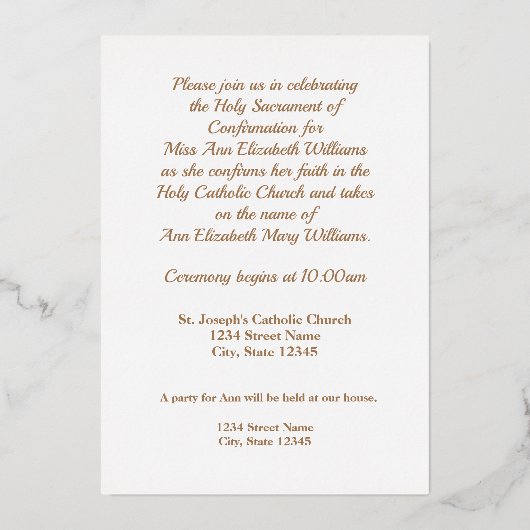 確認 箔招待状 (裏面)