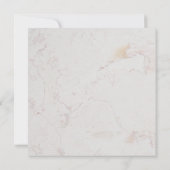 確認 緑のシダの葉 偽のゴールド大理石 招待状 (裏面)