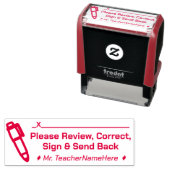 "確認、訂正、署名、返信" セルフインキングスタンプ (インサイチュ)