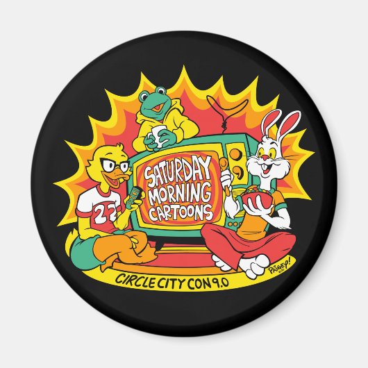 磁かわいらしクール石 マグネット (正面)